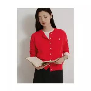 빈폴 BEANPOLE LADIES 라운드넥 가디건 카디건 레드 (BF685AE906) BF685AE906 473202