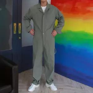 플레이마틴 여성 워싱 코튼 점프수트 아메카지룩 작업복 촬영복 단체복