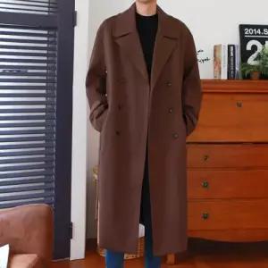 플레이마틴 스토리 로브 더블 코트 분또 롱 트렌치코트 커플 봄 코트
