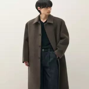 [국내정품] 드로우핏 DRAW FIT 프리미어 퓨어 울 발마칸 코트 [MELANGE BROWN] DFCT1404MEBR