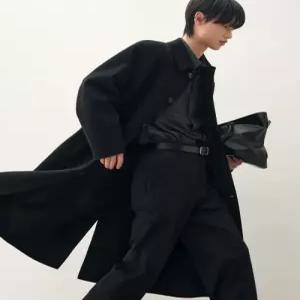 [국내정품] 드로우핏 DRAW FIT [드로우핏X노이어] 핸드메이드 캐시미어 발마칸 코트 DFCT2408BK