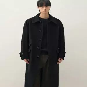 [국내정품] 드로우핏 DRAW FIT [오정규X드로우핏] 컨사이즈 울 원더 발마칸 코트 [BLACK] DFCT4402BK