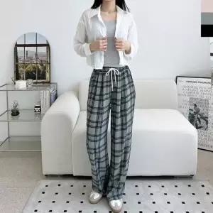 의류 배기팬츠 밴딩 루즈핏 신상 밴딩바지 면 세미 코디