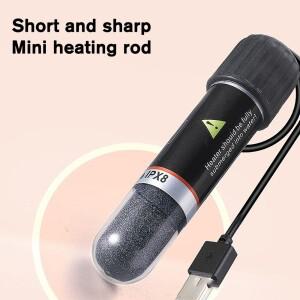 미니 소형 소형 어항 26용 USB 미니 소형 수중 수족관 가열 막대 ° C 항온 히터 온도 조절기 J8X9