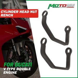 DUCATI V  이중 엔진 실린더 헤드 너트 rench 2PCS 바이크 오토바이 렌치 도구 14MM/15MM 용 MOTO4U