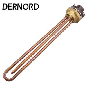 DERNORD 온도조절기 온도 제어 스위치가 있는 전기 온수기  220V  1 1/4 인치 스레드 DN32 가열 요소