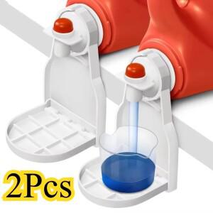 2PC 세탁 세제 컵 홀더  방을 깔끔하게 유지하는 드립 캐처   비누 트레이 디스펜서 가제트
