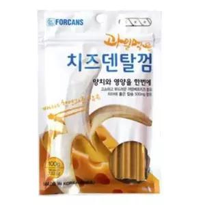 강아지껌 덴탈껌 치석 제거 간식껌 치즈 바나나 100g