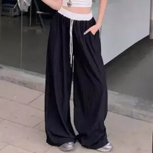 신발 밴딩 세미 긴바지 면바지 배기팬츠 코디 면