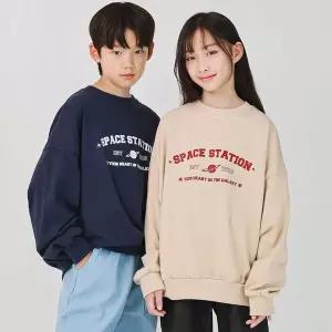 [보리보리/제니]제니 스페이스 오버핏 맨투맨 봄 가을 주니어 여아 남아 초등학생 티셔츠