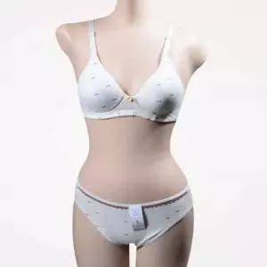 PT5332 브라팬티 3단계 메쉬 여성속옷 BR5332 10대속옷 세트 노와이어 주니어 주니어실내복