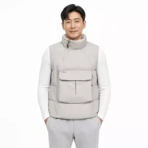 [파파브로] 남성 데일리 포켓 레이어드 베스트 조끼 PF-VEP-FRONT
