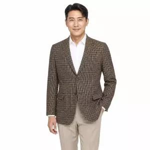 [파파브로] 남성 모직 하운드체크 클래식 콤비 자켓 DS-COW-5