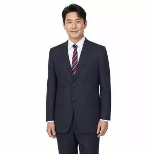 [파파브로] 남성 오피스 격자 패턴 투피스 수트 HM-SSW-553