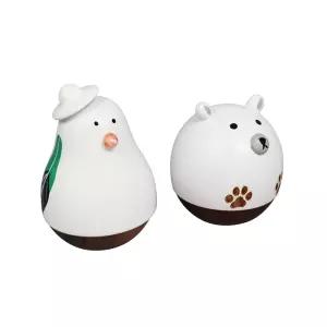 GPIC 인테리어 소품 원목 조각 오뚝이 장식 오브제 탁상 장식품 선반 꾸미기