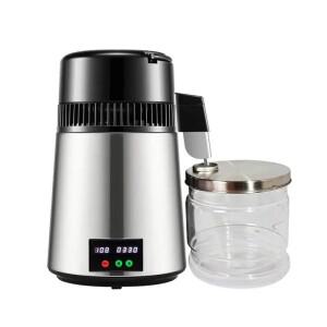 4리터 증류수 제조기 1.1갤런 순수 이중 온도 표시 750W 장치