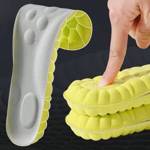 1Pair/2Pairs/4Pairs 고탄성 라텍스 스포츠 안창 부드러운 신발 패드 아치 지원 정형 통기성 탈취제 깔창