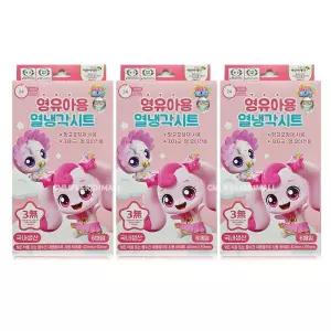 캐치티니핑 열냉각시트 영유아용 6매입 x 3개 쿨링 내림 패치 해열 이마 냉찜질 유아 어린이