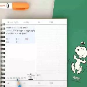 피너츠 오답노트 캐릭터공책 학습노트 캐릭터노트
