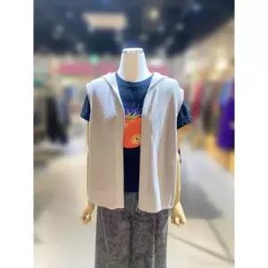 한정수량 [베네통] 시스루 후드 집업 베스트 (BAKVF4541) 2838438