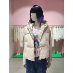 한정수량 베네통 제럴드 니트 배색 구스 베스트 패딩 BAPD61461 2834743