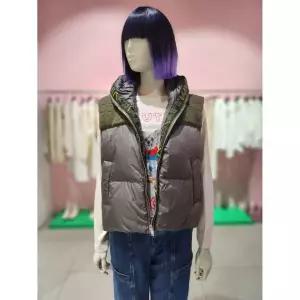한정수량 베네통 제럴드 니트 배색 구스 베스트 패딩 BAPD61461KA 2834741