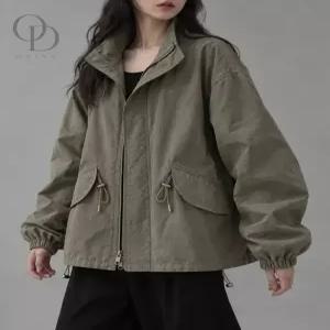 투웨이 오버핏 숏 야상 캐주얼 데일리 자켓