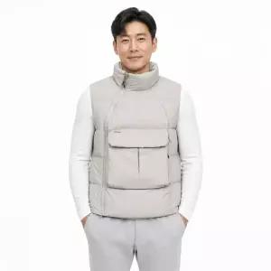 [파파브로] 남성 데일리 포켓 레이어드 베스트 조끼 PF-VEP-FRONT