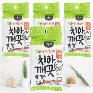 에티펫 물티슈 반려동물 치아깨끗 구강티슈 30개입 4개