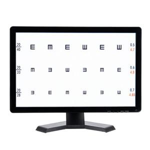 안경 매장을 위한 19인치 스크린 비전 차트 패널 Led 시력 검사 차트 안구 시각식 LCD 광학 검사기 모니터