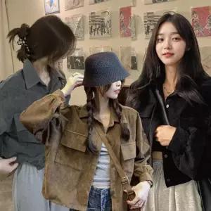 [리빌모아]여자 캐주얼 코듀로이 카라 포켓 자켓 DMESW-JKA-STS14290115-R1