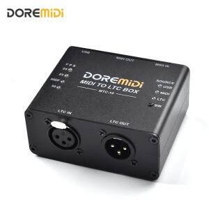 MIDI To LTC Box는 MIDI 시간 코드 및 SMPTE LTC 시간 코드 변환 장치로 설계되었으며 MIDI 오디오 및 조명