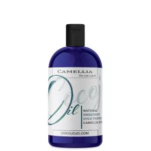 Dr Joe Lab 일본 동백나무 씨앗 오일 - 순수, 비정제, 냉압착, GMO 프리 벌크 캐리어 473.2ml(16온스) 피부