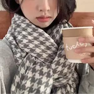 소프트 클래식 겨울 머플러 넥워머 유니크패턴 캐주얼 여자목도리 여성머플러 겨울머플러