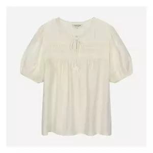 Thursday Island 써스데이아일랜드 레이스 디테일 반소매 블라우스 T264MBL299 1194252