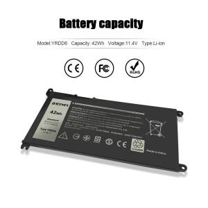 SKOWER 42Wh YRDD6 배터리 Dell Vostro 3491 5490 Inspiron 5482 7586 3583 Latitude 3379 3300