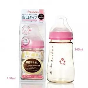 젖꼭지 쮸쮸베이비 칼라 PPSU크리스탈와이드젖병 -Pink 160ml