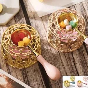 (타입:받침대+스푼 | 색상:골드)실링왁스 스푼 거치대 세트 받침대 용광로 멜팅 청첩장봉투 라벨 스티커 빈