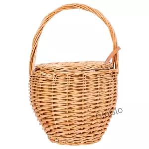 10PCS 야외 장식 휴대용 바구니 가정용 스지 짠에 대 한 손으로 짠 고리 버들 닉 자연 등나무 보관