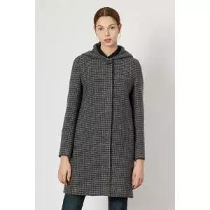 [BCBG](대전신세계)트래디셔널 체크 후드 코트 (B4WAH833)