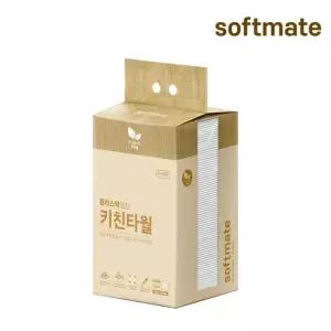 순둥이 소프트메이트 플라스틱 없는 키친타월 100매 1팩 /다용도 주방타올 빨아쓰는 행주