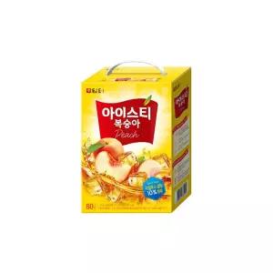 담터 아이스티 복숭아 80T x 1개/홍차/스틱/복숭아티/대용량/가루/분말/음료/파우치/탕비실/후식/시원한