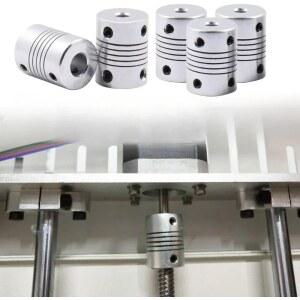 Z축 플렉시블 커플링 D19XL25 알루미늄 10MM 모터 8MM 4MM 6MM 커플러 5MM 스테퍼 샤프트 3D 프린터용