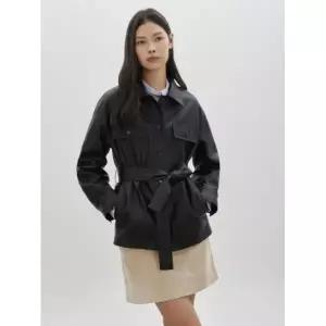[롯데백화점]씨씨콜렉트 벨티드 페이크 레더 자켓 C261PSF151