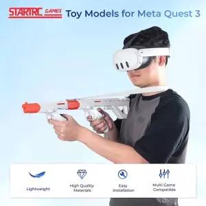 Meta Quest 3/3S VR 안경용 DEVASO 기관총 스톡 마운트 슈터 게임 확장 마운트 액세서리