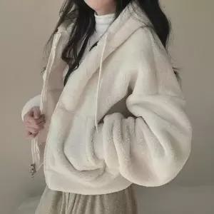 [라일리여성의류] Rly 크롭 커플룩 후드집업자켓 루즈핏 오버핏 30대