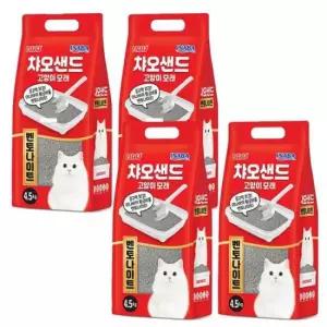 애묘모래 고양이 벤토나이트 모래 탈취 화장실 샌드 4.5kg 4P