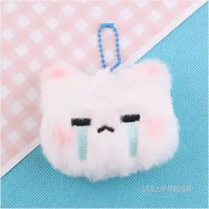 [룰루핑거] 키링 인형 울보 고양이 8.5x6.5cm