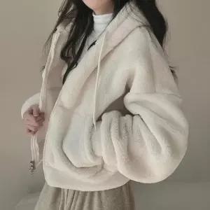 [라일리여성의류] Rly 크롭 커플룩 후드집업자켓 루즈핏 오버핏 30대 47571105)