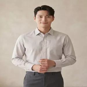 [BY파크랜드][오스틴리드]베이지 스트라이프 패턴 셔츠-A9FA2311266B